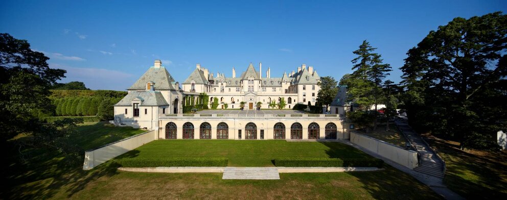 Aerial view from Great Lawn of OHEKA CASTLE | Photo by Phillip Ennis